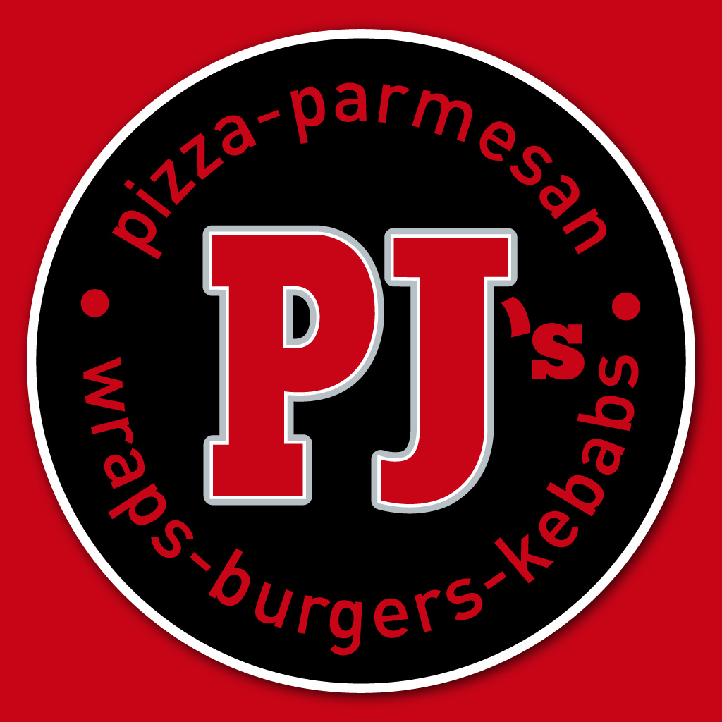 PJ's Pizza and Parmesan Takeaway Logo