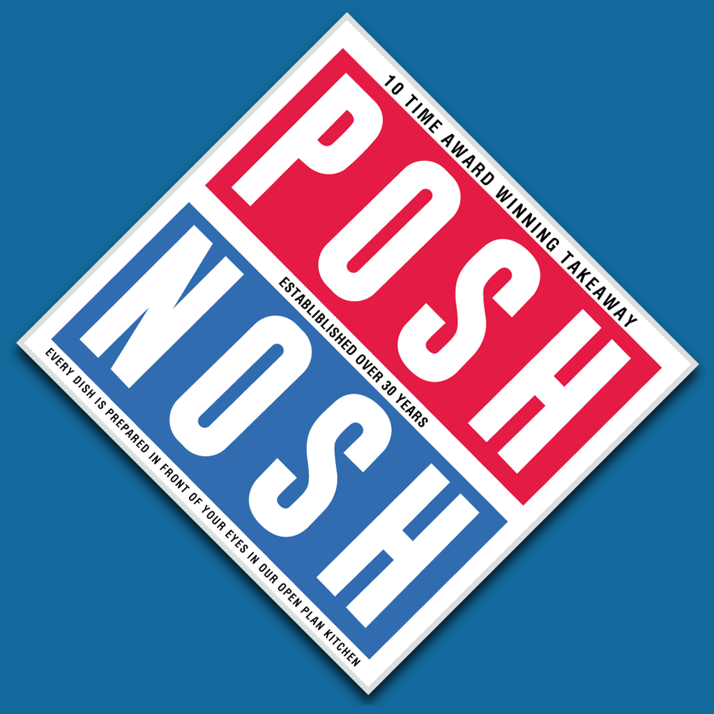 Posh Nosh Online Takeaway Menu Logo