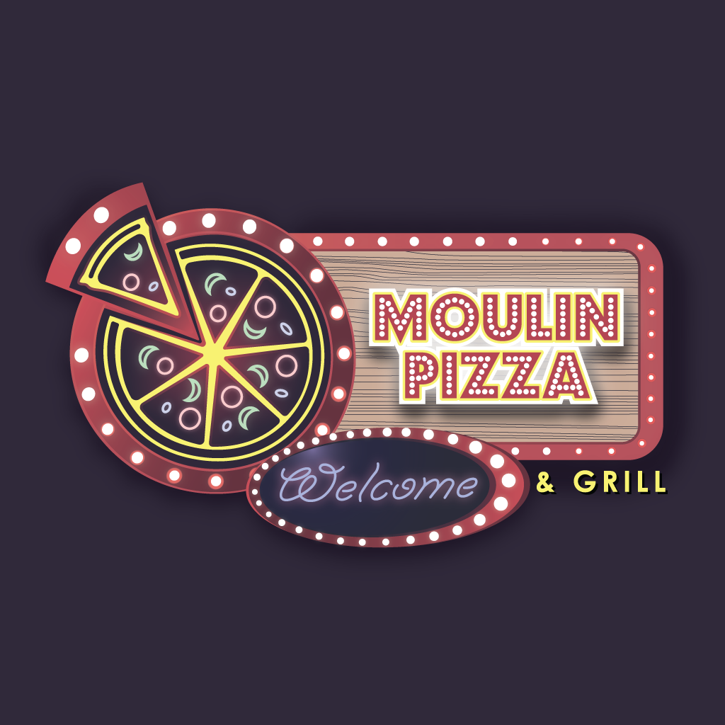 Moulin Pizza and Grill Takeaway Logo