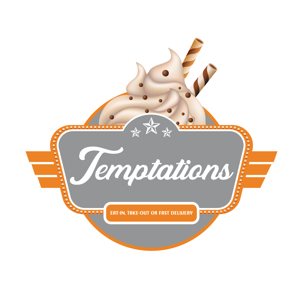Temptations Desserts Takeaway Logo