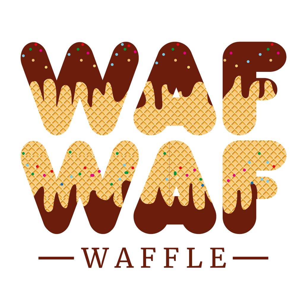 Waf Waf Waffle Takeaway Logo
