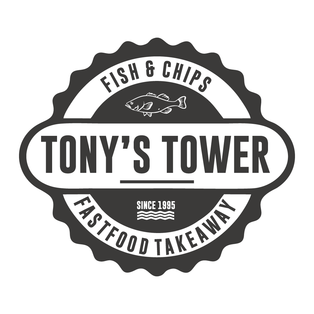 Tony’s Tower Fish Bar Takeaway Logo